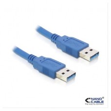 CABLE EXTENSION USB 3.0 TIPO A/M-A/M AZUL 1M NANOCABLE