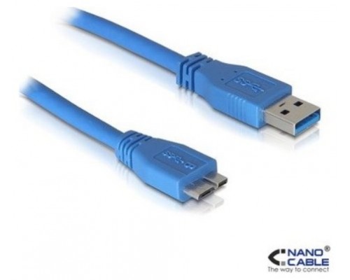 CABLE CONEXION USB-MICRO USB 3.0 TIPO M-M AZUL 2M NANOCABLE