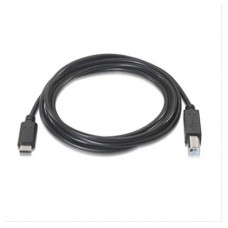 CABLE USB 2.0 IMPRESORA 3A TIPO USB-C/M-B/M 1 M NEGRO NANOCABLE