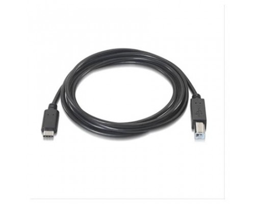 CABLE USB 2.0 IMPRESORA 3A TIPO USB-C/M-B/M 1 M NEGRO NANOCABLE