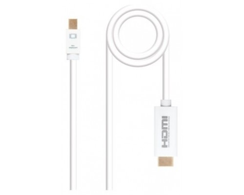 CONVERSOR MINI DISPLAYPORT A HDMI 5 M BLANCO NANOCABLE