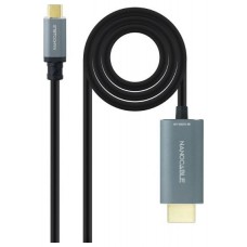 CONVERSOR USB-C A HDMI 2.1 8K 1.8M NEGRO NANOCABLE