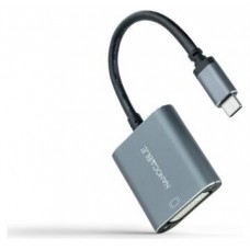 CONVERSOR USB-C A DVI-D 15 CM GRIS NANOCABLE