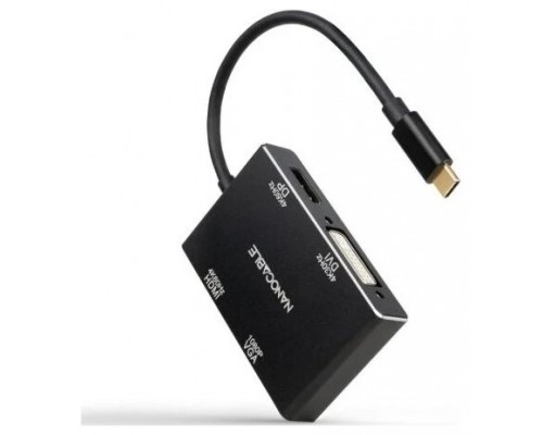 CONVERSOR USB-C A HDMI/H-DVI/H-DP/H-VGA/H 10CM NANOCABLE