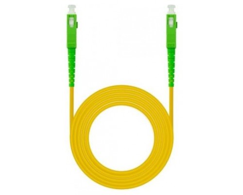 CABLE DE FIBRA OPTICA SC/APC A SC/APC SIMPLEX LSZH 80 M AMARILLO NANOCABLE