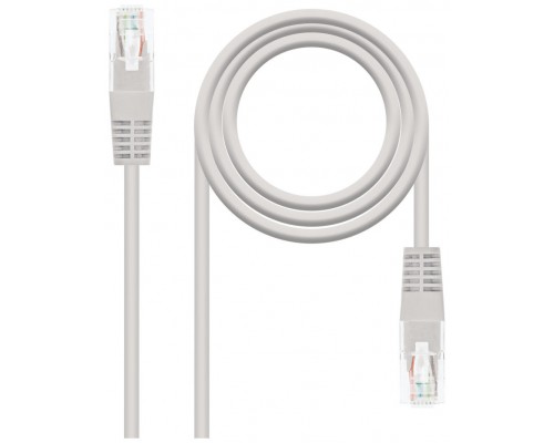 CABLE DE RED LATIGUILLO RJ45 CAT.5E UTP AWG24 7 M GRIS NANOCABLE