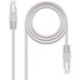 CABLE DE RED LATIGUILLO RJ45 UTP CAT6 AWG24 LSZH 3 M GRIS NANOCABLE
