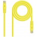 CABLE DE RED LATIGUILLO RJ45 UTP CAT6A AWG24 0.5 M AMARILLO NANOCABLE