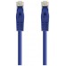 CABLE DE RED LATIGUILLO RJ45 UTP CAT6A AWG24 1 M AZUL NANOCABLE