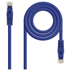 CABLE DE RED LATIGUILLO RJ45 UTP CAT6A AWG24 2 M AZUL NANOCABLE