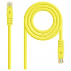 CABLE DE RED LATIGUILLO RJ45 UTP CAT6A AWG24 2 M AMARILLO NANOCABLE