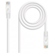 CABLE DE RED LATIGUILLO RJ45 UTP CAT6A AWG24 3 M BLANCO NANOCABLE