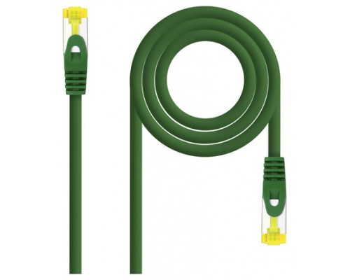 CABLE DE RED LATIGUILLO RJ45 SFTP CAT6A AWG26 2 M VERDE NANOCABLE