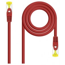 CABLE DE RED LATIGUILLO RJ45 SFTP CAT6A AWG26 2 M ROJO NANOCABLE