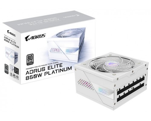 GIGABYTE MODULAR FUENTE ALIM. AORUS ELITE AE850PM ICE PG5 80 PLUS PLATINUM