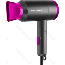 SECADOR DE PELO PLEGABLE DE VIAJE 1800W NEGRO AIGOSTAR-AA4 SECADOR DE PELO PLEGABLE DE VIAJE 1800W NEGRO AIGOSTAR