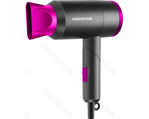 SECADOR DE PELO PLEGABLE DE VIAJE 1800W NEGRO AIGOSTAR