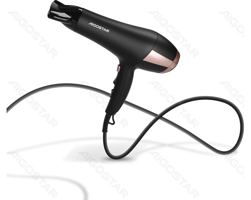 SECADOR DE PELO IONICO 2400W NEGRO AIGOSTAR