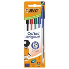 BOLIGRAFO TINTA BIC SURTIDO CAJA 5U