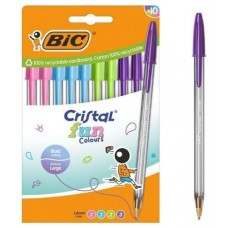 BOLIGRAFO TINTA BIC FUN SURTI 10U-DU2 BOLIGRAFO TINTA BIC FUN SURTI 10U