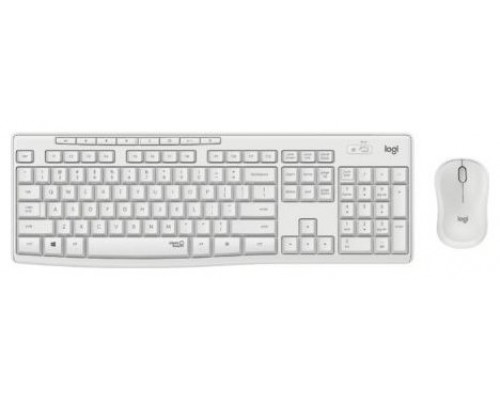 TECLADO + RATON WIRELESS MK295 USB SILENT BLANCO LOGITECH