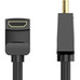CABLE HDMI V2.0 4K M-M ACODADO 90&ordm; 1 M NEGRO VENTION