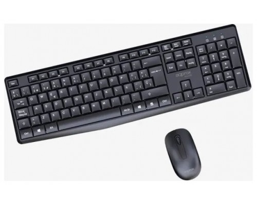 TECLADO + RATON OPTICO WIRELESS MX420 NEGRO APPROX