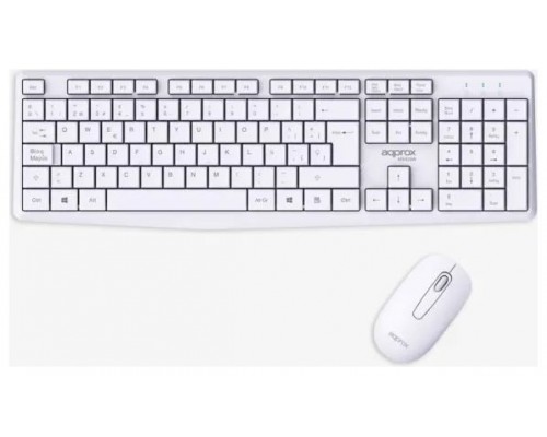 TECLADO + RATON OPTICO WIRELESS MX420 BLANCO APPROX