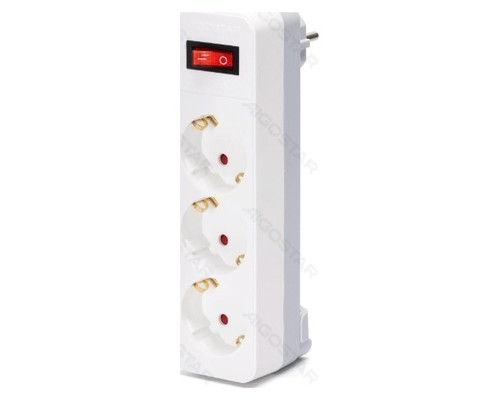 ENCHUFE DE CONVERSION ALEMAN 1 A 3 16A CON INTERRUPTOR BLANCO/GRIS AIGOSTAR-AA1 ENCHUFE DE CONVERSION ALEMAN 1 A 3 16A CON INTERRUPTOR BLANCO/GRIS AIGOSTAR