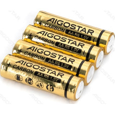 PILA DE CARBONO-ZINC R6P (AA) 1.5V 4 UDS AIGOSTAR