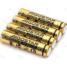PILA DE CARBONO-ZINC R03 (AAA) 1.5V 4 UDS AIGOSTAR-AA0 PILA DE CARBONO-ZINC R03 (AAA) 1.5V 4 UDS AIGOSTAR
