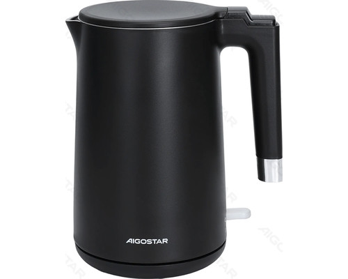 HERVIDOR ELECTRICO 2200W 1.5L NEGRO AIGOSTAR