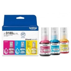 PACK BOTELLAS TINTA MAGENTA/CIAN/AMARILLO BTD180CLVAL BROTHER