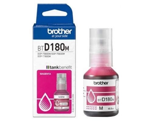 CARTUCHO BOTELLA TINTA MAGENTA BTD180M BROTHER
