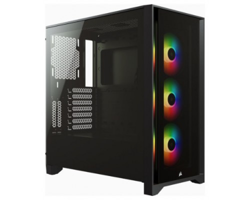 CAJA SEMITORRE ATX ICUE 4000X RGB TG BLACK CORSAIR