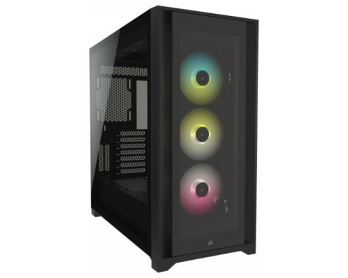 CAJA SEMITORRE ATX ICUE 5000X RGB TG BLACK CORSAIR