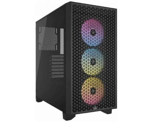 CAJA SEMITORRE ATX 3000D RGB AIRFLOW TG BLACK CORSAIR