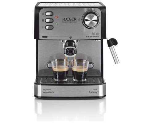 CAFETERA SUPER ESPRESSO 20 BAR NEGRO HAEGER