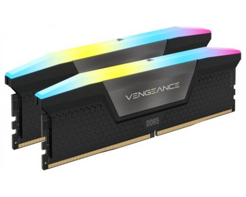 DDR5 32 GB(2X16KIT) 5600 VENGEANCE RGB BLACK CORSAIR