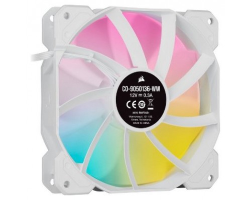 VENTILADOR AUXILIAR AR120 ICUE A-RGB 120MM WHITE SINGLE PACK CORSAIR