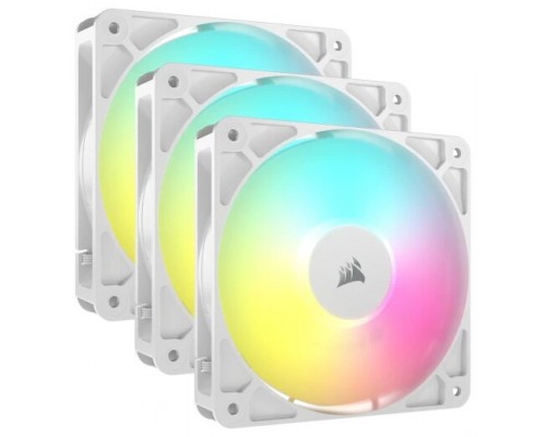 VENTILADOR AUXILIAR RS120 A-RGB 120MM WHITE TRIPLE PACK CORSAIR