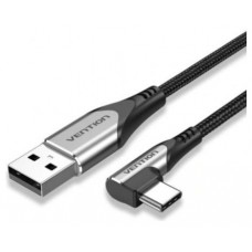 CABLE USB-A A USB-C M-M 270º 0.5 M GRIS VENTION