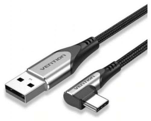 CABLE USB-A A USB-C M-M 270º 0.5 M GRIS VENTION