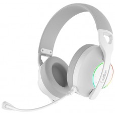 AURICULAR BLUETOOTH CON MICROFONO WB01 RGB BLANCO COOLBOX