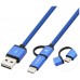 CABLE MULTIUSB 2.0 1M AZUL COOLBOX