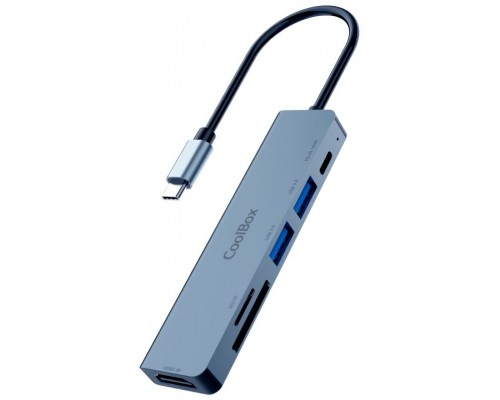 MINI DOCK C61 USB-C (2xUSB3.2/HDMI 4K/USB-C PD/1SD-MICROSD) COOLBOX