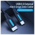 CABLE USB 3.0 MICROUSB/M USB-C/M 1 M NEGRO VENTION