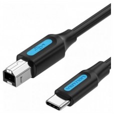 CABLE USB 2.0 IMPRESORA TIPO USB A/M USB-C/M 1 M NEGRO VENTION