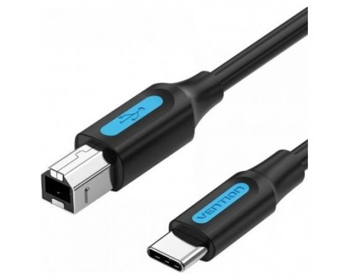 CABLE USB 2.0 IMPRESORA TIPO USB A/M USB-C/M 1 M NEGRO VENTION