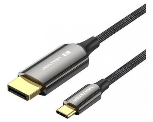 CONVERSOR USB-C A DISPLAYPORT 8K 2 M NEGRO NANOCABLE